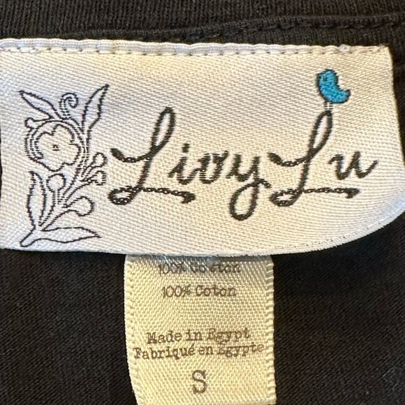 Livy Lu Womens Medium Black V Neck T-Shirt for OSU Oklahoma State University - Picture 3 of 5